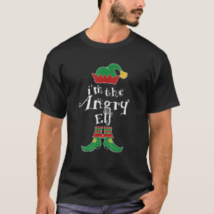 I m The Angry Elf Family Matching Funny  T-Shirt