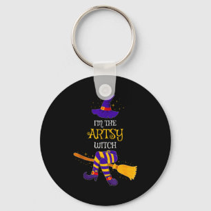 I’m The Artsy Witch Family Matching Costume Hallow Keychain