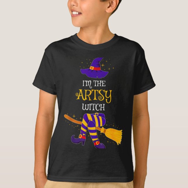 I’m The Artsy Witch Family Matching Costume Hallow T-Shirt (Front)