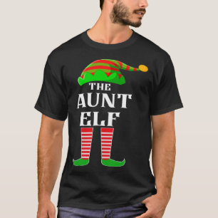 I m the Aunt Elf Family Matching Costume Christmas T-Shirt