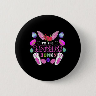 I’m The Bartender Bunny Easter Rabbit 2 Inch Round Button