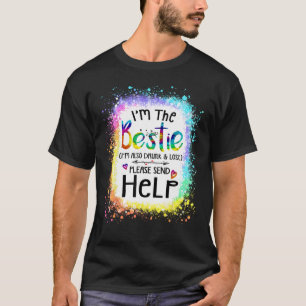 I m The Bestie  couples love Summer beach party ti T-Shirt