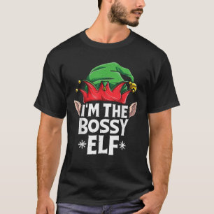 I m The Bossy Elf Christmas Family Matching Pajama T-Shirt