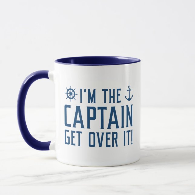 I’m The Captain Get Over It Mug (Left)