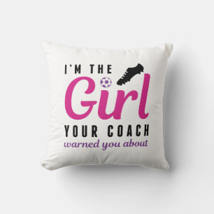 I’m The Girl Throw Pillow