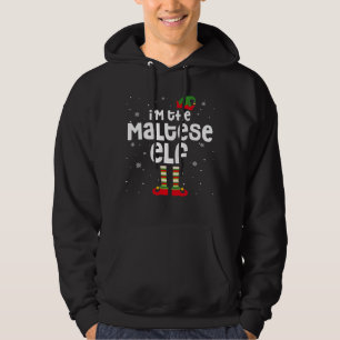 I m The Maltese ELF Christmas Maltese Dog Hoodie