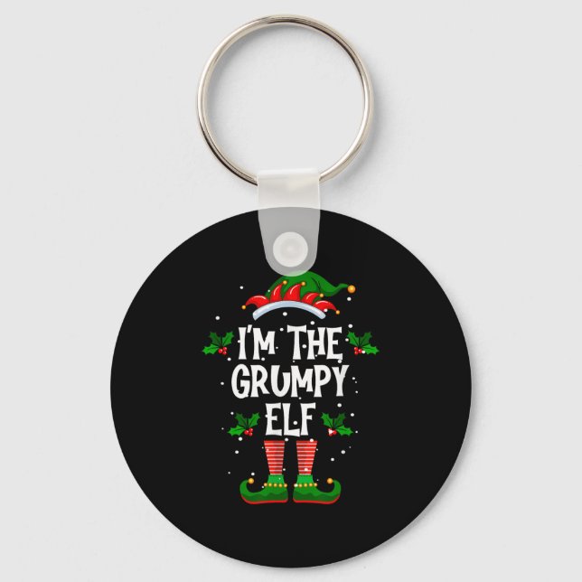 I’m The Mpy Elf Christmas Xmas Pajama Pj Men Women Keychain (Front)