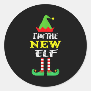 I M The New Elf Matching Group Christmas Party Xma Classic Round Sticker