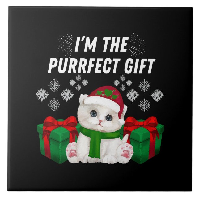 I m The Purrfect Gift Tile (Front)