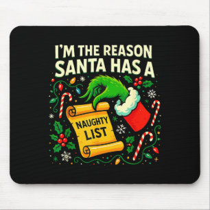 I’m The Reason Santa Has A Naughty List Christmas  Mouse Pad