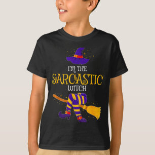 I’m The Sarcastic Witch Family Matching Costume Ha T-Shirt