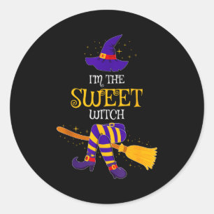 I’m The Sweet Witch Family Matching Costume Hallow Classic Round Sticker