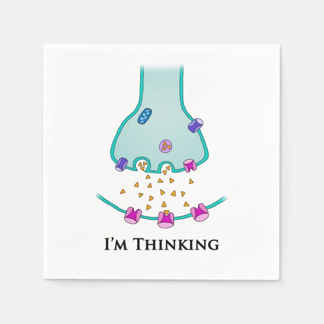 I’m Thinking Neuron Synapse Napkin (Front)