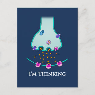 I’m Thinking Neuron Synapse Postcard