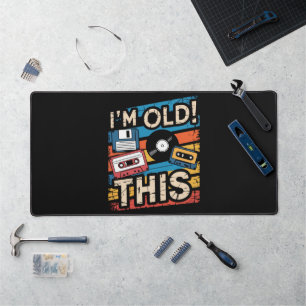 I’m This Old Colourful Retro Music Nostalgia Desk Mat