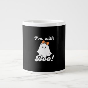 I’m With Boo Funny Retro Large Coffee Mug