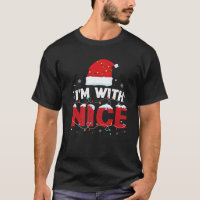 I m With Nice Funny Matching Christmas Couples Cos