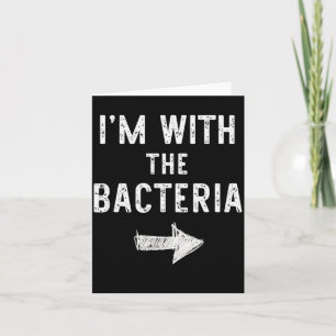 I’m With The Bacteria Funny Halloween Couple Costu Card