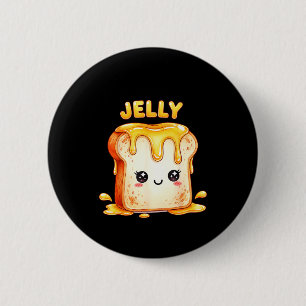 I’m With The Jelly Funny Matching Couple Cute Kawa 2 Inch Round Button