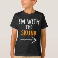 I’m With The Skunk Funny Halloween Matching Couple