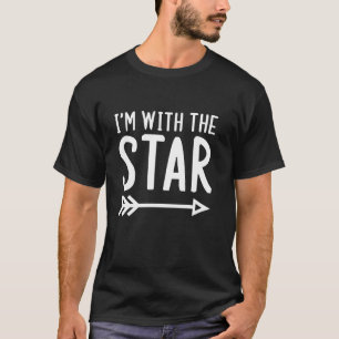 I m With The Star Funny Matching Halloween Couple  T-Shirt