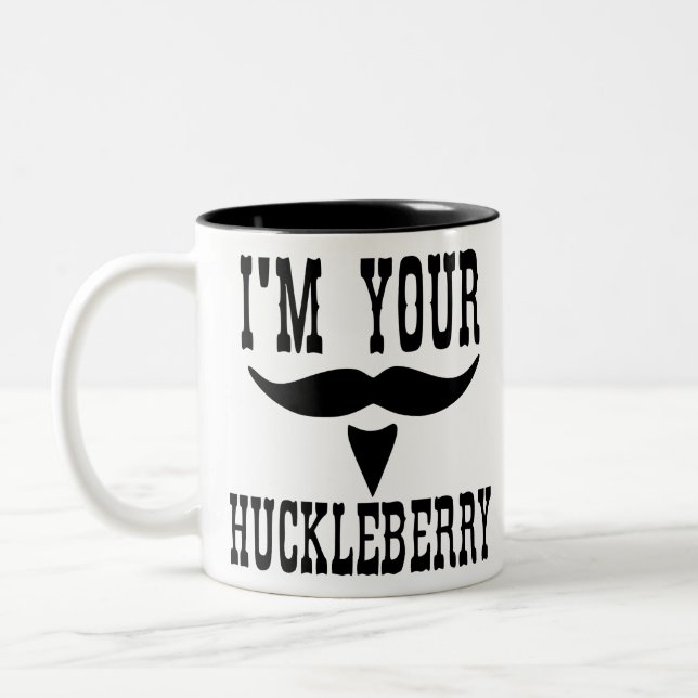 I’m Your Huckleberry  Stash  #USAPatriotGraphics Two-Tone Coffee Mug (Left)