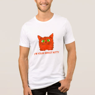 I’m Your Sweet Kitty - Red Cat by artist Lukian Tri-Blend Shirt