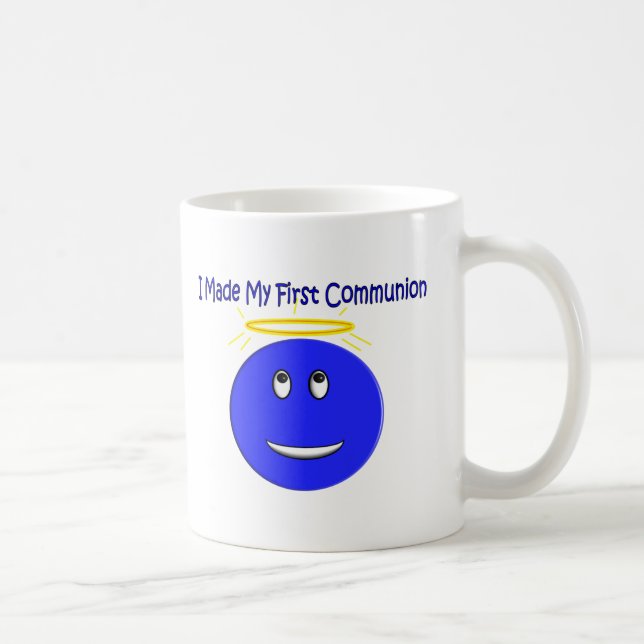 I Made My First Communion Blue Coffee Mug (Right)