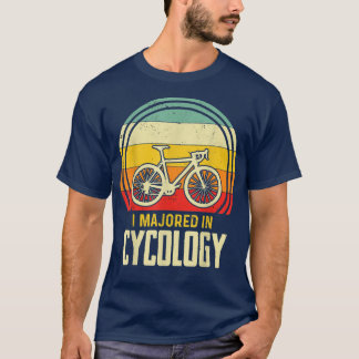 I Majored in Cycology Mountain Bike Cyclist Riding T-Shirt