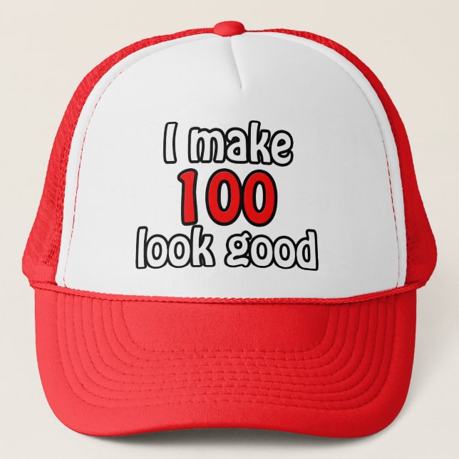 I make 100 garlic good trucker hat (Front)