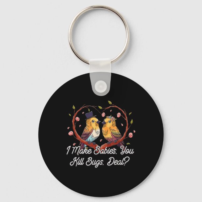 I Make Babies Funny Bride Humour Future Wife Weddi Keychain (Front)