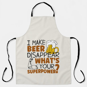 I make beer disappear apron