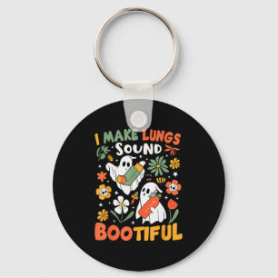 I Make Lungs Sound Bootiful Resratory Therast Hall Keychain