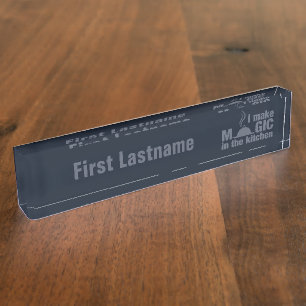 I Make Magic custom name plate