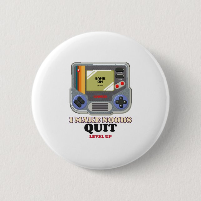 I Make Noobs Rage Quit 2 Inch Round Button (Front)
