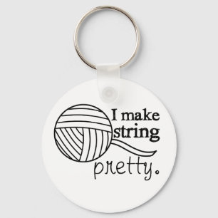 I Make String Pretty • Crafts Yarn Keychain