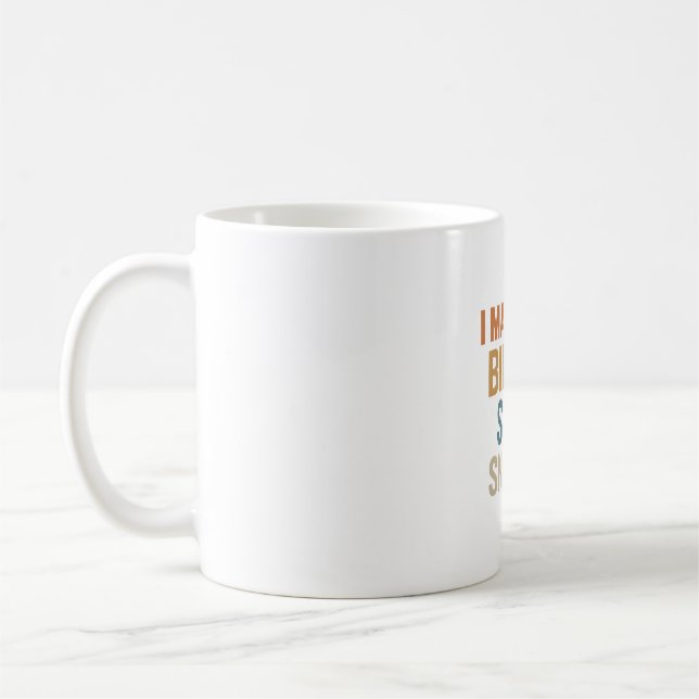 I Married a Birder - Send Snacks Bold Retro Design Coffee Mug (Left)