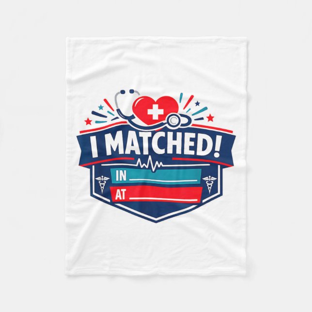 I Matched Fleece Blanket (Front)