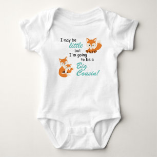 I may be little but I am going to be a BIG COUSIN Baby Bodysuit