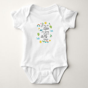 I MAY BE little but I'm Going to Be A Big Cousin  Baby Bodysuit