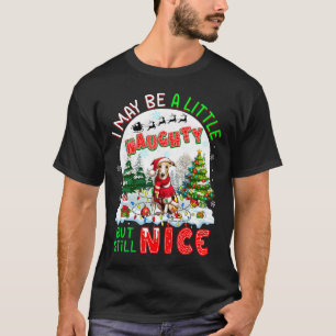 I May Be Little Naughty But Still Nice Xmas Whippe T-Shirt