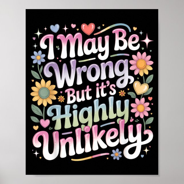 I May Be Wrong But Its Highly Unlikely Poster (Front)