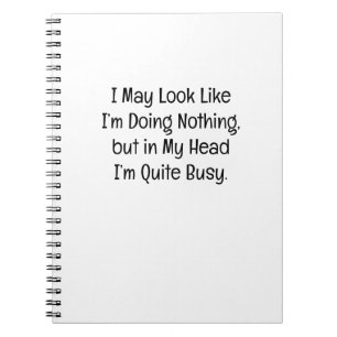I May Look Like I’m Doing Nothing Notebook
