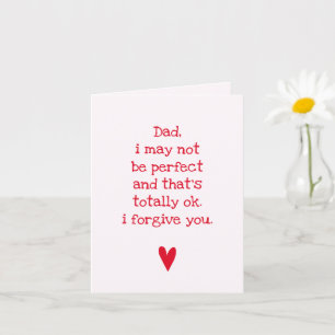 I may not be perfect...  Funny Quote Father's Day Card