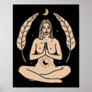 I Meditate Because Murder Is Wrong (funny Yoga) (c Poster