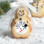 I melt for You | Frosty Jolly Snow Man Christmas Classic Round Sticker<br><div class="desc">Celebrate the magical and festive holiday season with our custom holiday stickers. Our modern and whimsical holiday design features our own hand drawn Frosty the snow man face character. A fun whimsical snowman wearing a top hat, carrot nose and rosy checks. A fun typographic design that says "I Melt For...</div>