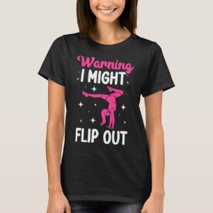I Might Flip Out Cheerleader Cheerleading Cheer T-Shirt