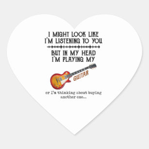 I Might Look Like Im Listening to You But in My Heart Sticker