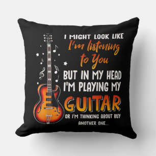 I Might Look Like I'm Listening To You But In My Throw Pillow