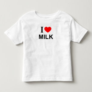 I ❤️ MILK I LOVE MILK I HEART MILK TODDLER T-SHIRT
